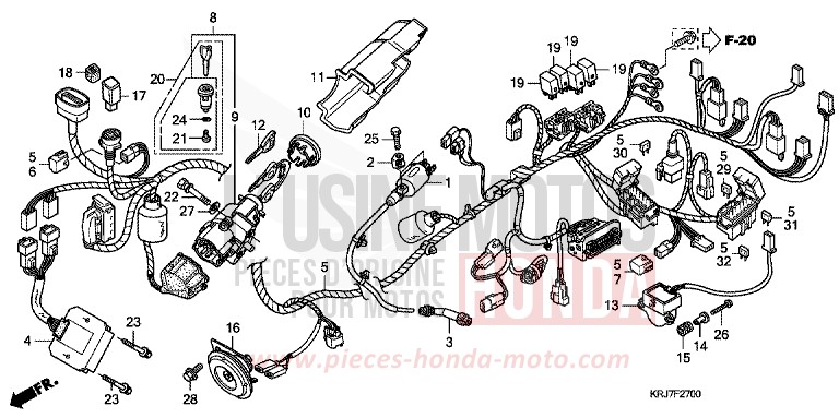 FAISCEAU DES FILS de S-wing ABS QUASAR SILVER METALLIC (NHA48) 2011